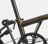 2023 Brompton C Line Urban Low Handlebar 2-speed folding bike in Black Lacquer - steel frame