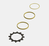 Brompfication Titanium Cog Set for Single Speed Brompton Bikes (4651114102835)