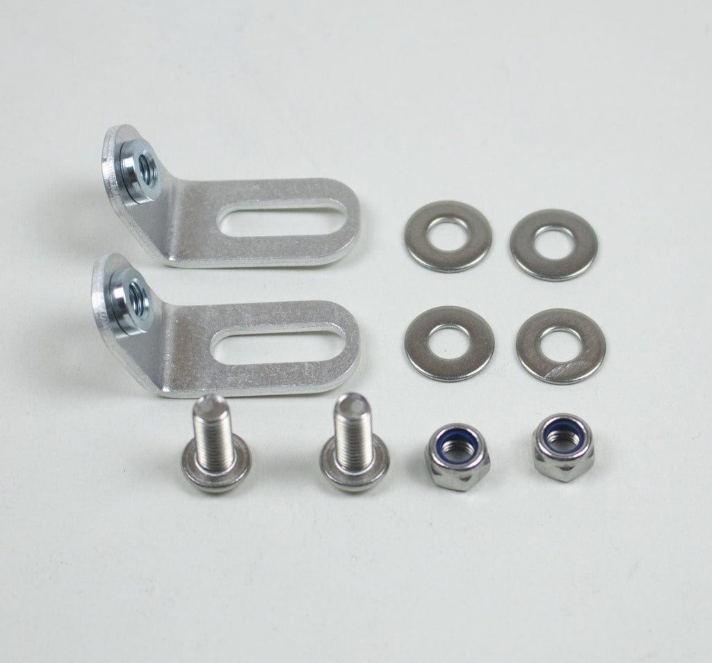 Brompton Rear Light & Reflector Bracket in Silver for R bikes (1451427135539)