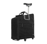 Brompton Padded Travel Bag with 4 Rollers Shown in Transport Position (5251453955)