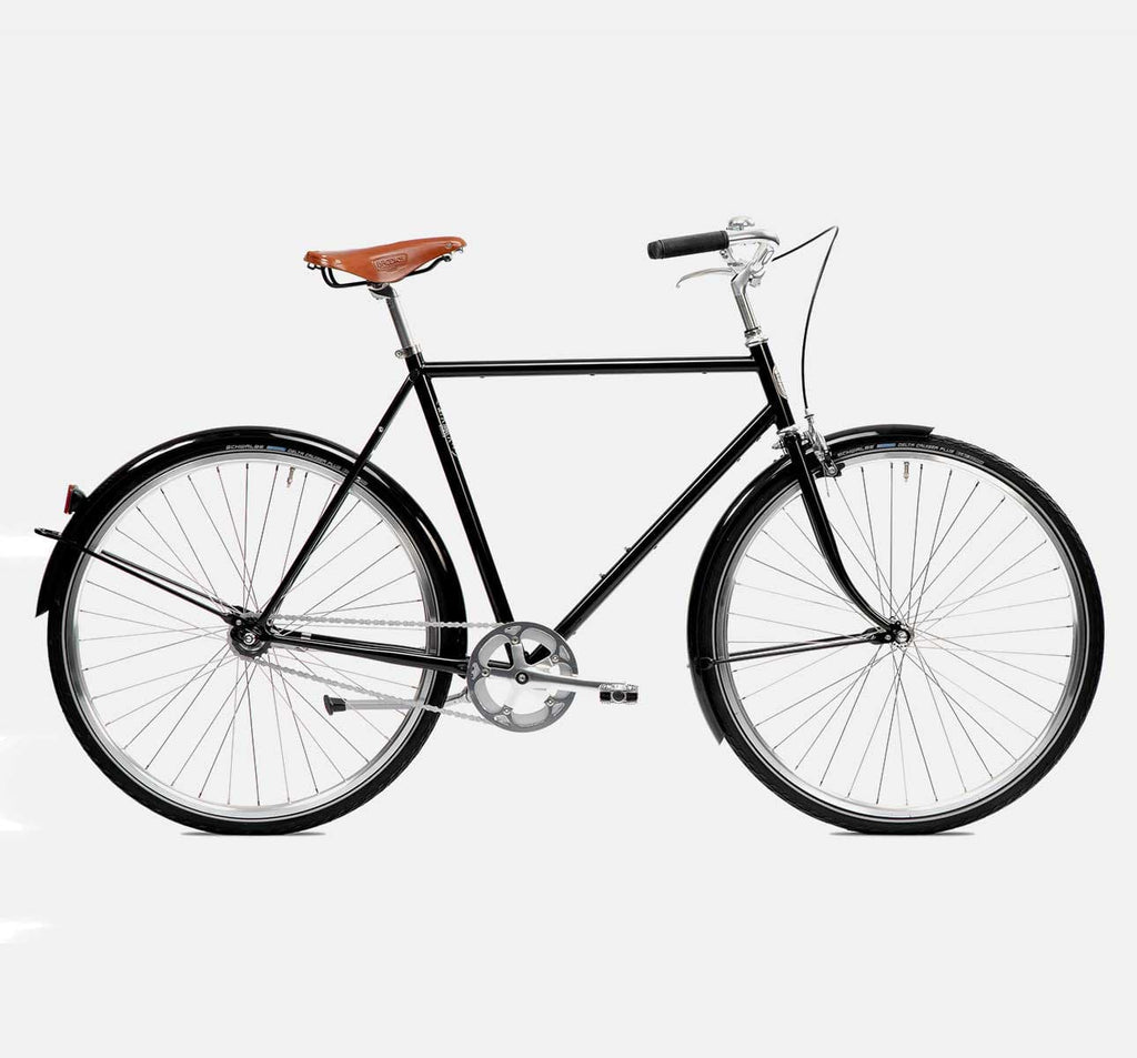 Pelago Bristol Vintage 3-Speed City Bike - Winter and All Season - Black (6617633325107)