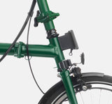 2023 Brompton C Line Explore High Handlebar 6-speed folding bike in Racing Green - Front Carrier Block